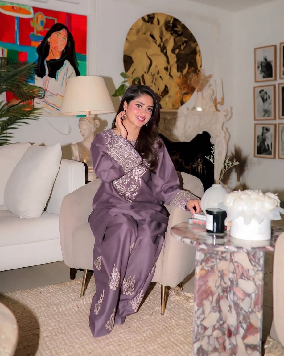 Dhanak embroidered luxury unstitched 2pc suit